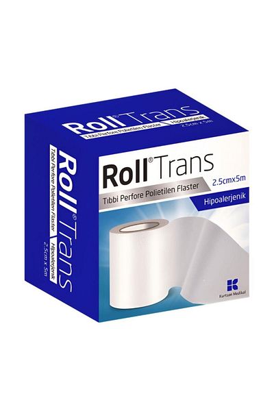 Roll Trans Medical Perforated Polyethylene Flaster Hypoallergenic 2.5 Cm X 5 M