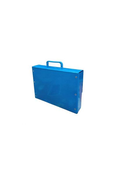 Noki Folder cutie cu maner albastru neon - 23x32 cm