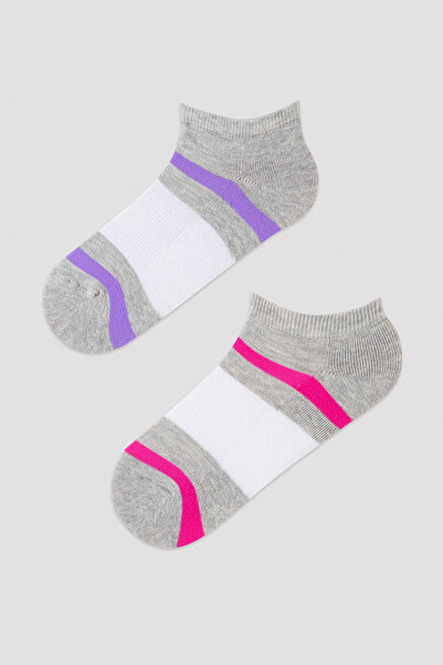 Penti Active Stripe Towel 2-Piece Booties Socks