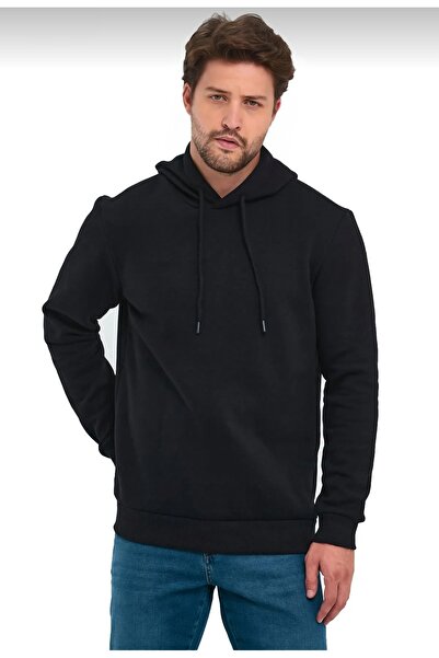 RoseLove Unisex Siyah Basic Sweatshirt