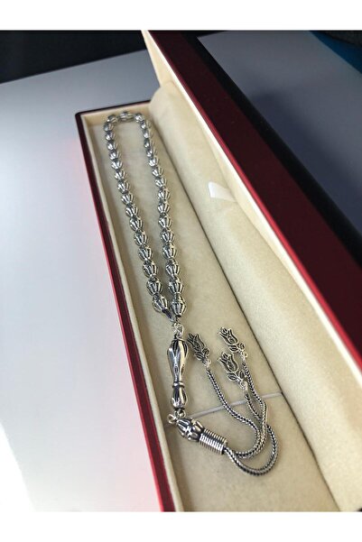 vogutima سبحة صلاة رجالية في صندوق مضاء • فضة مع أكسيد الزمرد • 28 جرام سبحة ...