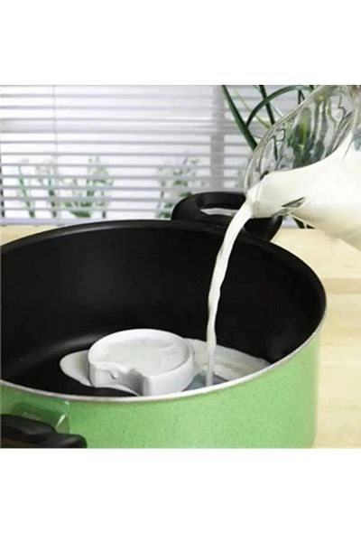 MR RZN STORE Milk Spill-Free Milk Stone White