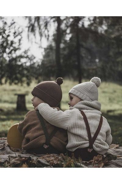 Nimini Kids Pulover unisex pentru bebeluși și copii, foarte elastic, cu gât crew (0-5 ani)