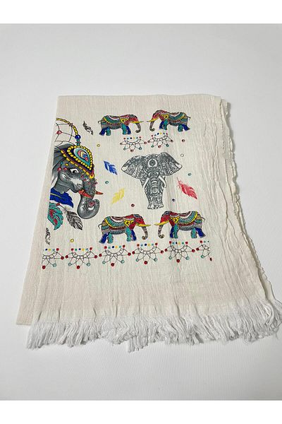 Sobe Hediyelik Muslin Peshtemal 100% βαμβακερή πετσέτα παραλίας Πετσέτα μπάνιου με σχέδιο 100x180