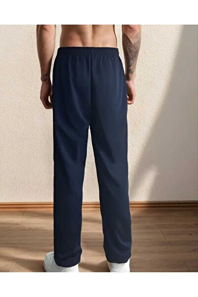 yg ydn giyim Lacivert Düz Paça Beggy kesim Rahat Giyim Eşofman Altı