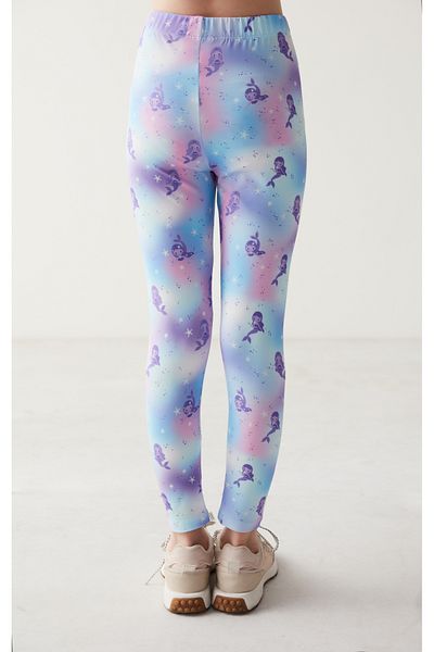 Penti Purple Girls' Tiedye Mermaid Tights