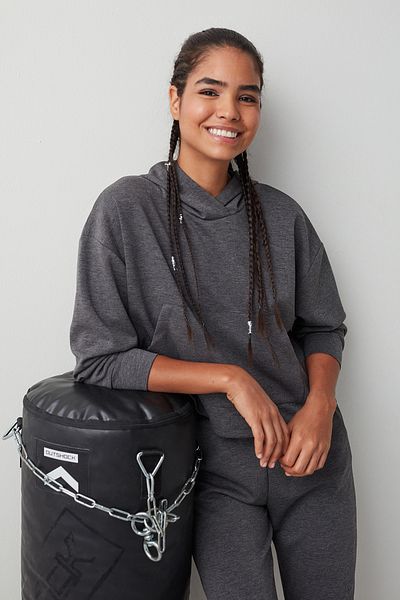 Penti Dark Gray Melange Scuba Sweatshirt