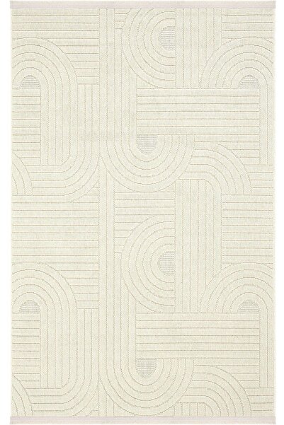 SEYRAN HALI Seyran Halı Loopy 623 Krem Kolay Temizlenen Dekoratif Sisal Jüt Halı