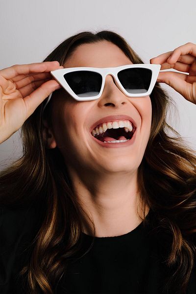 MACERATİ Unisex White Square Sunglasses