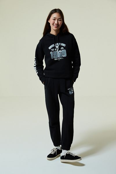 Penti Black Print Detailed Jogger