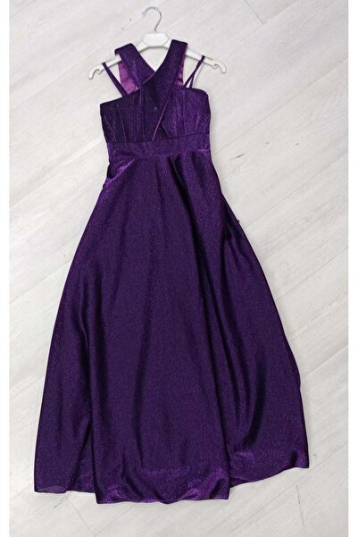 BAŞAK ÇOCUK GİYİM Prens 001 Abiye Elbise - MOR - 9-10 YAŞ