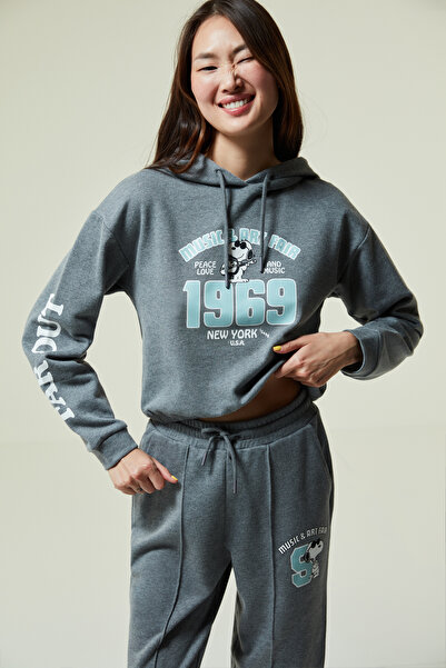 Penti Hooded Crop Sweatshirt