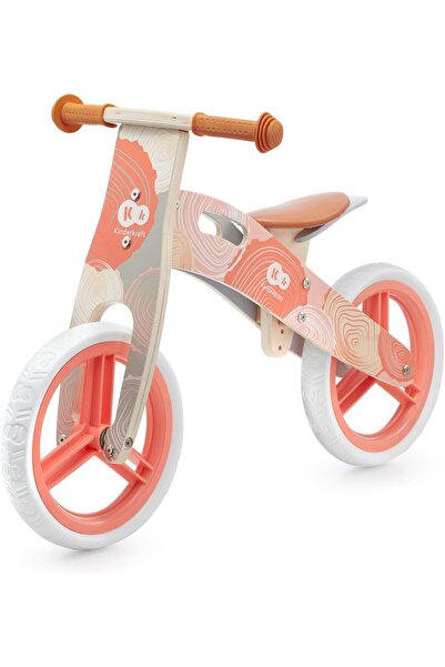 Kinderkraft دراجة توازن خشبية - عداء مرجاني طبيعي