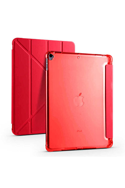 Başkenttekno حافظة لجهاز iPad 10.2 2021 (الجيل التاسع) ثلاثية قابلة للطي مع حامل