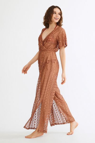 Penti Orange Ethnic Lace Jumpsuit