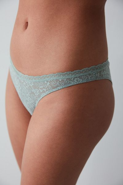Penti Πράσινο βραζιλιάνικο εσώρουχο Easy Lace V Cut