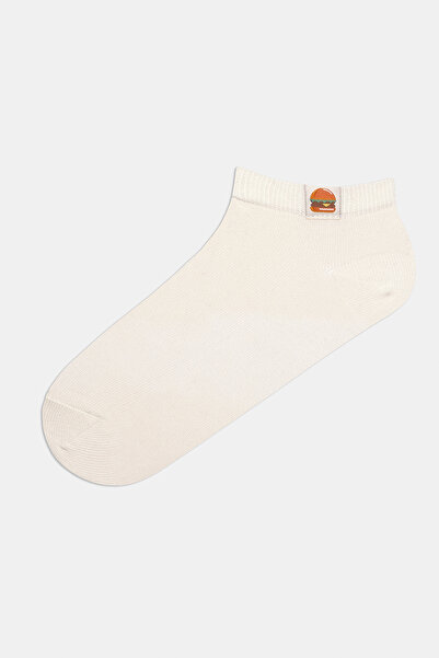 Penti Fastfood Back - Set of 2 White Booties Socks