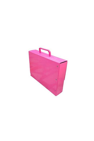 Noki Box Folder with Neon Pink Handle - 23X32 cm