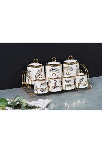 Paçi STANDLI 7 Lİ PORSELEN BAHARAT TAKIMI