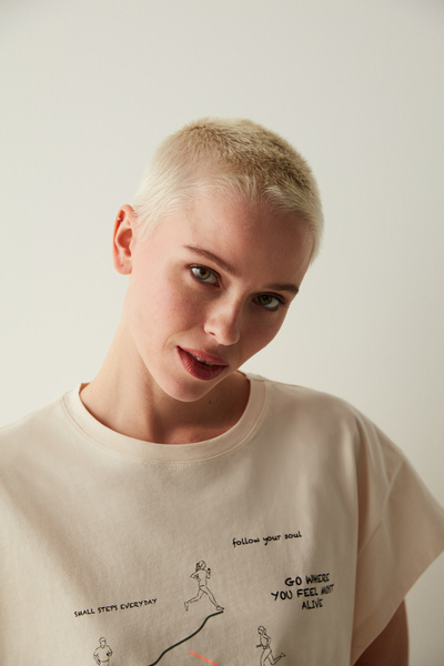 Penti Φαρδύ μπλουζάκι με στάμπα