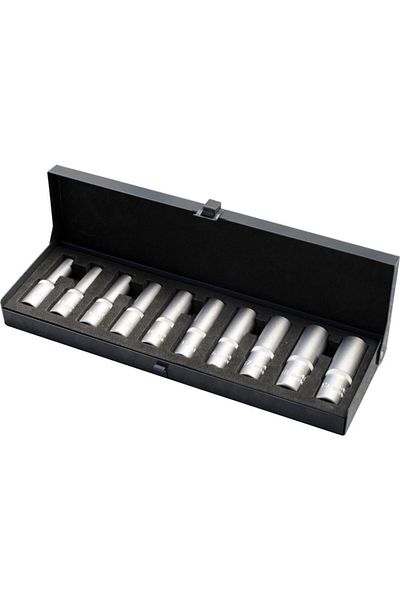 İzeltaş İzeltaş 1/2" Six Corner Deep Socket Set 10 Pieces