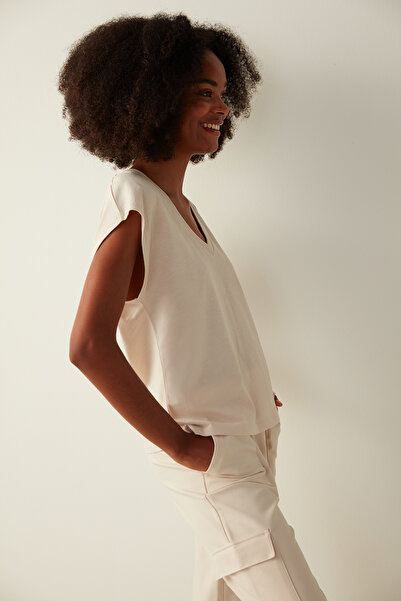 Penti Μπλουζάκι με κοντομάνικο V λαιμόκοψη