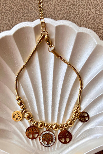 G Sport POLO Gold Steel Bracelet with Unity Tree