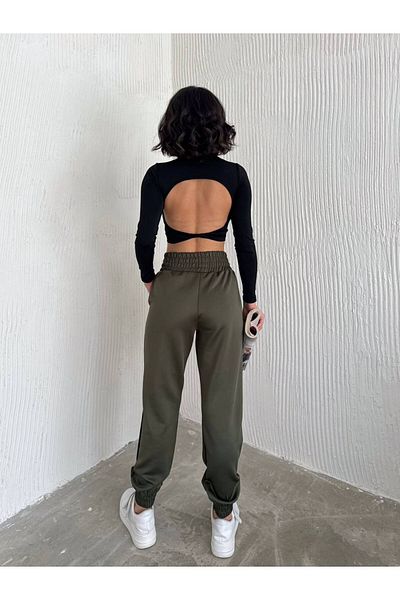 Noa Noa Φούτερ Jogger από ύφασμα κατάδυσης με ψηλή ζώνη