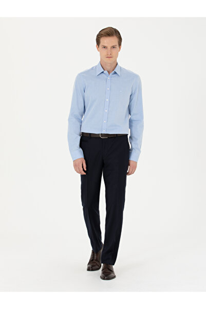Cacharel Açık Mavi Slim Fit Uzun Kollu Klasik Gömlek 50273445-VR003