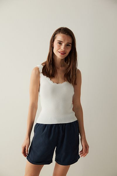 Penti White Edge Detailed Knitwear Top