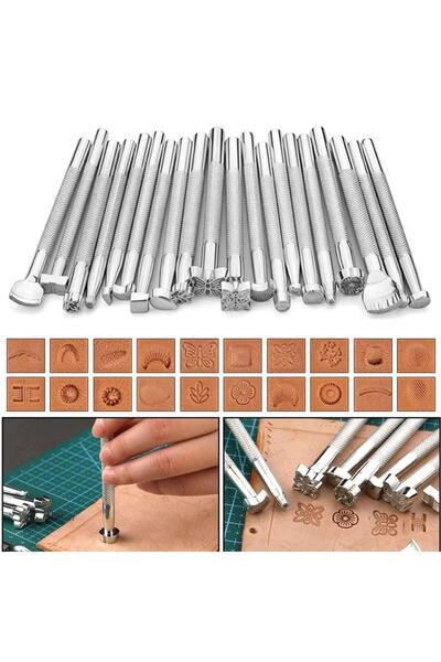 ipekbazaar 20'li Çelik Craft Set, Deri Hobi El Aleti
