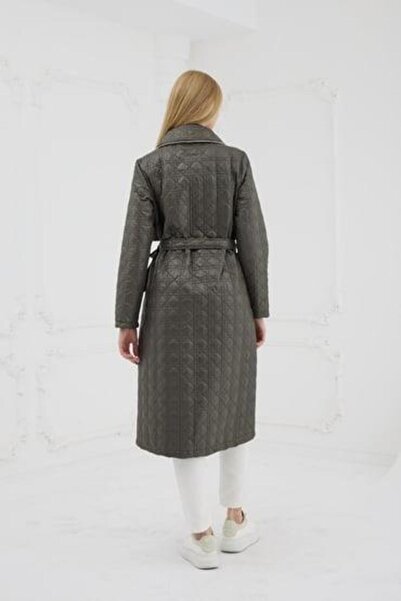 Moodbasic Stone Striped Quilted Long Hat