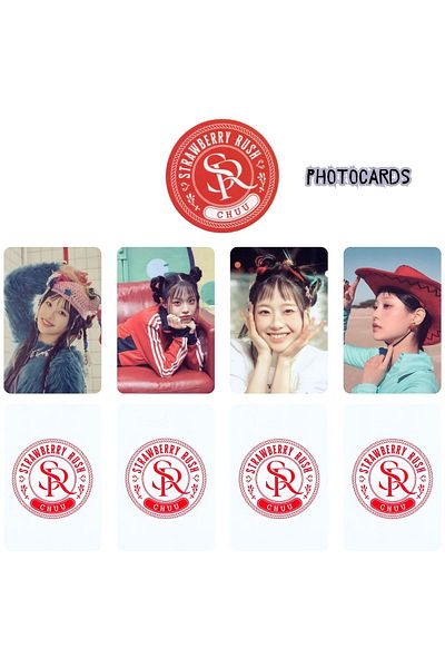 Kpop Dünyasi Chuu'' Strawberry Rush'' Photocards Set 1