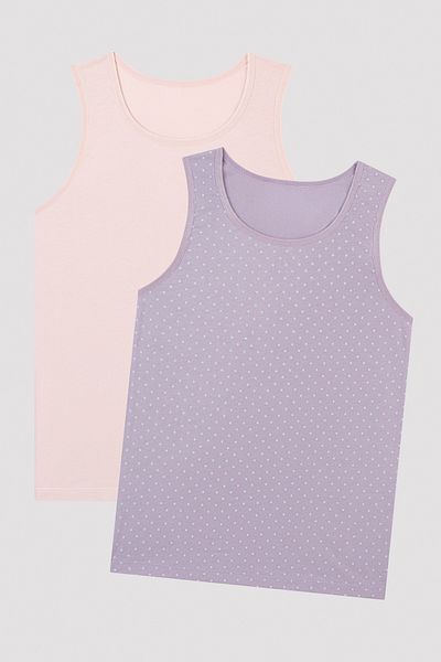 Penti Girl's Together Organic 2-pack Undershirt