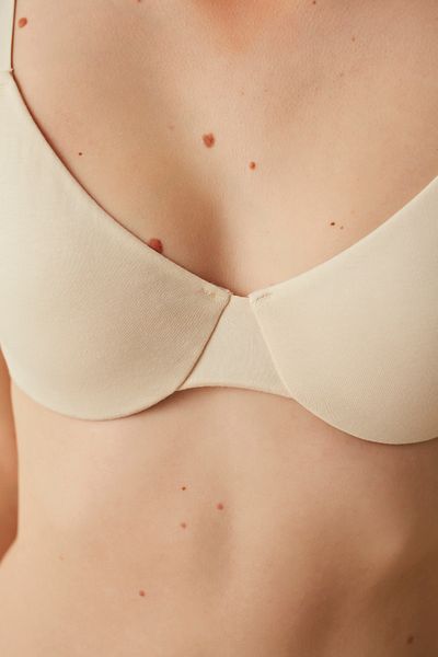 Penti Cotton Ecru New Wired Cotton Underwire Bra