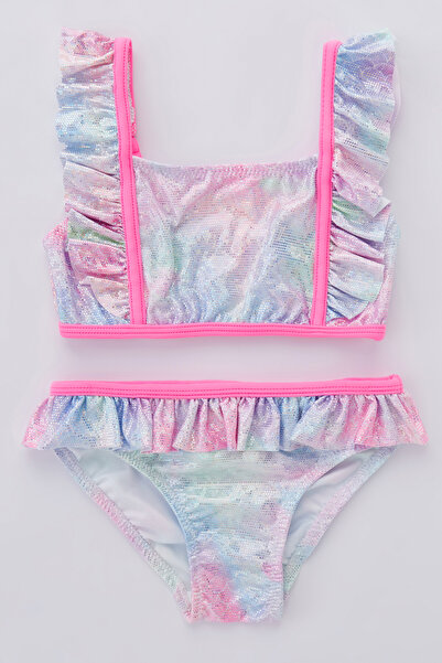 Penti Set bikini tip halter cu scoici pentru fete