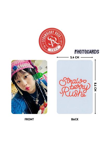 Kpop Dünyasi Chuu'' Strawberry Rush'' Photocards Set 2