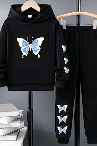 DOCE ELEGANTE Set pentru fete Blue Butterfly cu imprimeu