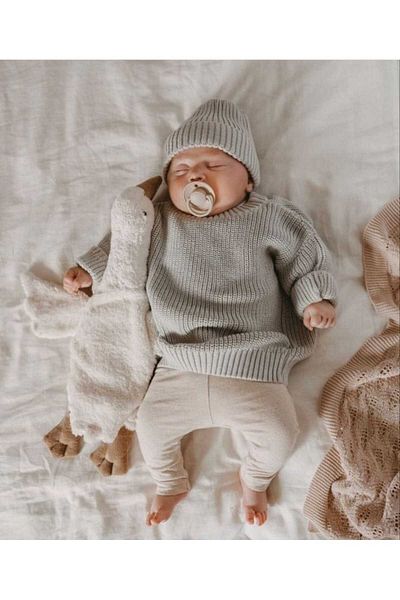 Nimini Kids Hanorac unisex pentru bebeluși și copii, extra elastic, sezon nou (0-5 ani)