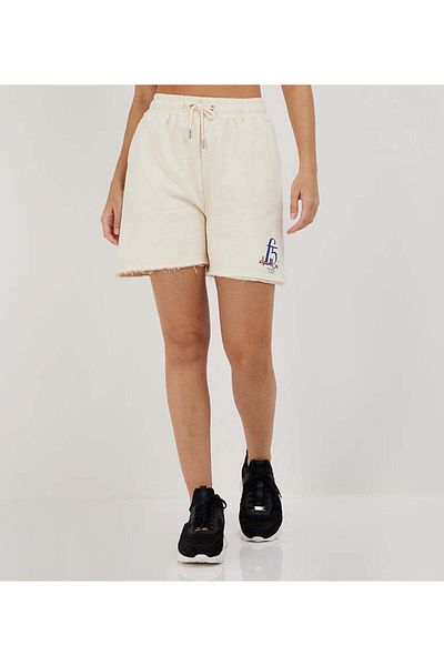 F5 Raw Edge Wide Leg Shorts For Women
