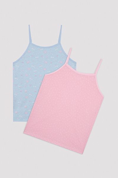 Penti Girl's Butterfly Dance Multicolored 2-Piece Undershirt