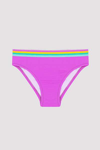 Penti Σετ μπικίνι κοριτσιού με μωβ μοτίβο με φρούτα