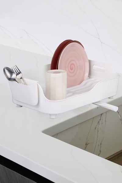 Lizzy Tezgah Üstü Lüks Tabaklık Bulaşıklık - Yönlendirilebilir Su Akıtma Kana...