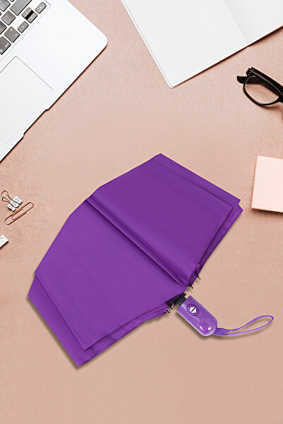 Zzla Kadın Mor Tam Otomatik Rüzgarda Kırılmayan Şemsiye 10