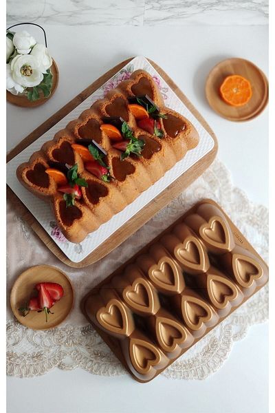 Amboss Amethyst Casting Fireproof Non-Stick Baton Cake Mold - Gold