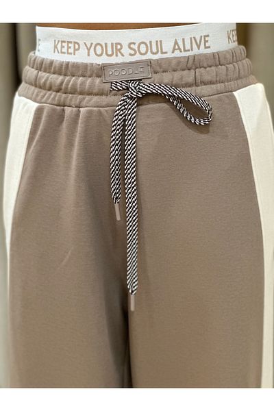 POODLE Pantaloni de sport Jogger cu 3 fire, cu detalii din cauciuc