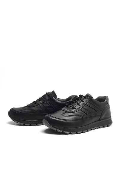 Rakerplus Γνήσιο δέρμα μαύρο κορδόνι για αγόρια αθλητικά σχολικά παπούτσια