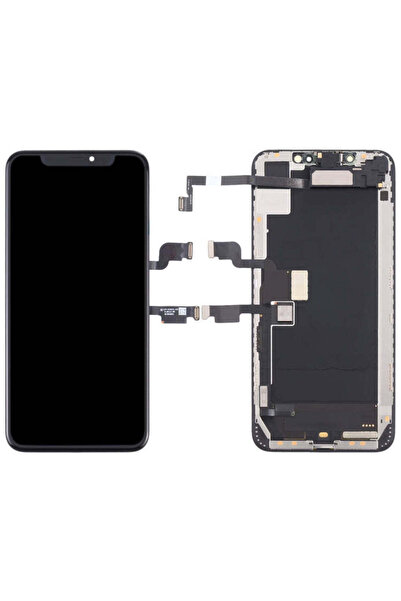 indirimplus iPhone XS Max LCD Ekran +Tamir Seti +Kulaklık Hoparlör Flex Kablosu ile