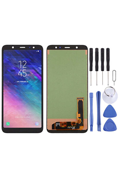 indirimplus Samsung Galaxy A6 Plus 2018 LCD Ekran Siyah +Tamir Seti