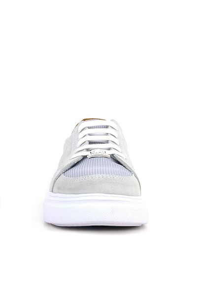 Rakerplus Genuine Leather Gray Lace-Up Children's Casual School Shoes